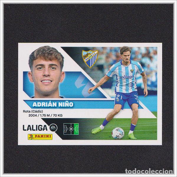 Cromos de f&uacute;tbol: LIGA ESTE 2026 2027 26 27 PANINI ADRIAN NI&Ntilde;O 18 M&Aacute;LAGA COLECCI&Oacute;N ALBUM 1&ordf; EDICI&Oacute;N