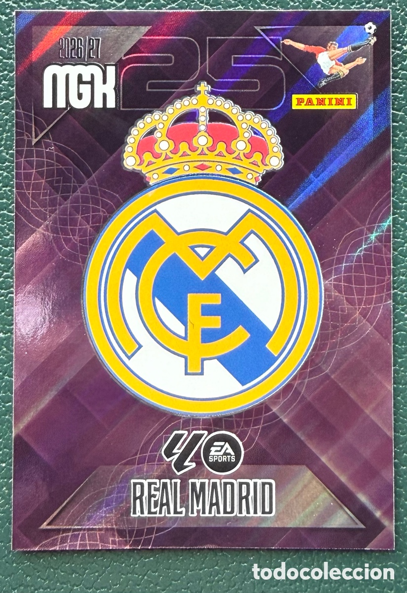 Cromos de Futebol: 217 ESCUDO REAL MADRID FICHAS ALBUM MEGACRACKS 2026 2027 MGK 26 27