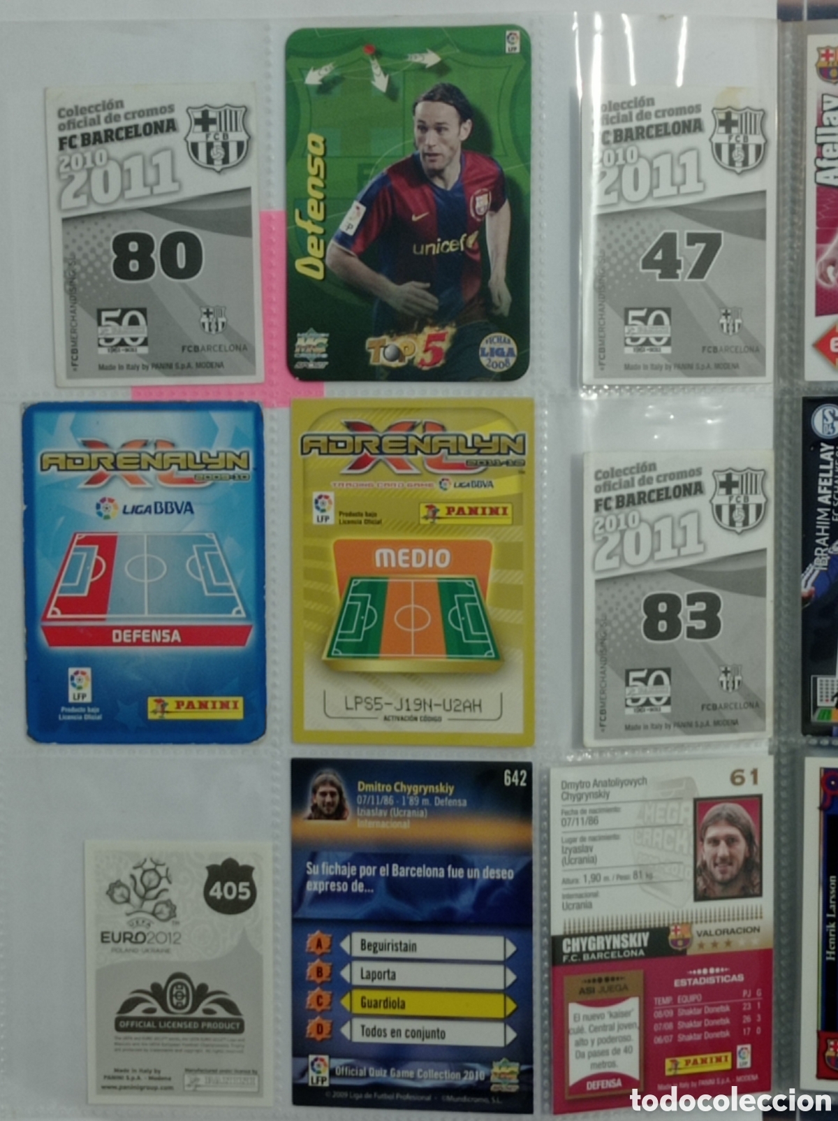 Cromos de f&uacute;tbol: FC BARCELONA. 9 CROMOS - Foto 2