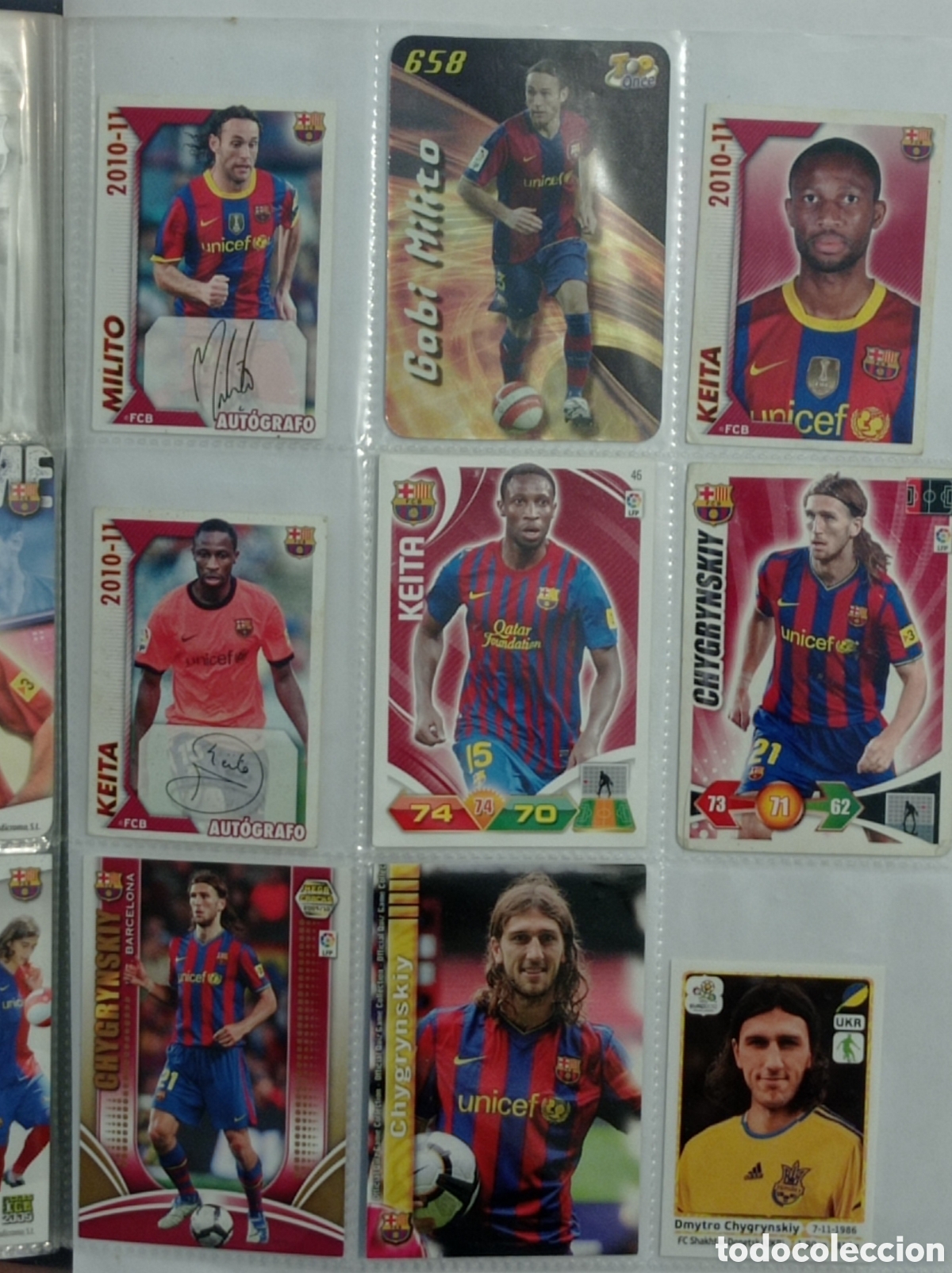 Cromos de f&uacute;tbol: FC BARCELONA. 9 CROMOS