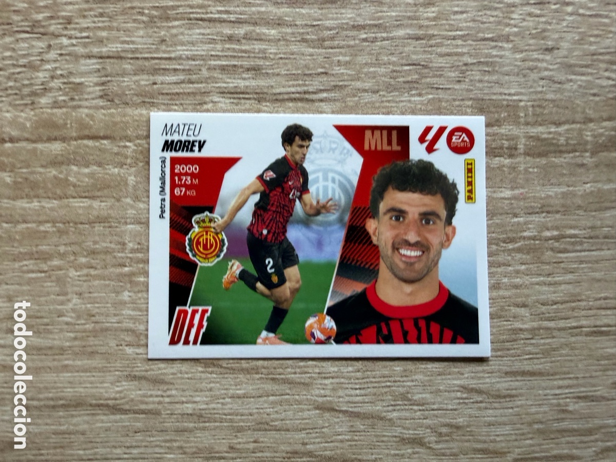 Cromos de f&uacute;tbol: MOREY N&ordm; 5B RCD MALLORCA CROMO COLECCIONES ESTE LALIGA 2025 2026 25 26