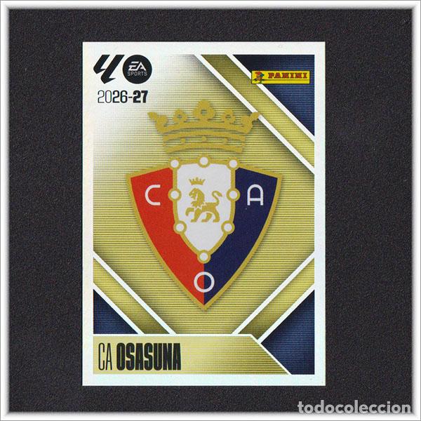 Cromos de f&uacute;tbol: LIGA ESTE 2026 2027 26 27 PANINI ESCUDO 1 OSASUNA COLECCI&Oacute;N ALBUM 1&ordf; EDICI&Oacute;N