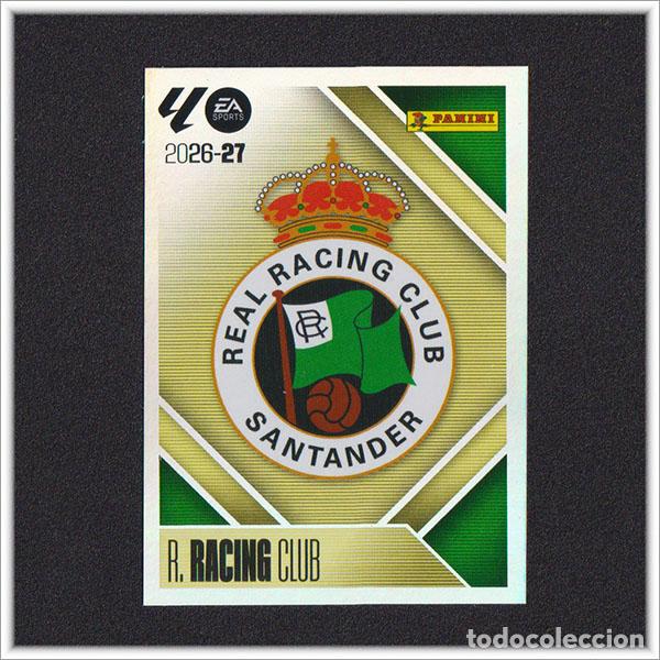 Cromos de f&uacute;tbol: LIGA ESTE 2026 2027 26 27 PANINI ESCUDO 1 RACING SANTANDER COLECCI&Oacute;N ALBUM 1&ordf; EDICI&Oacute;N