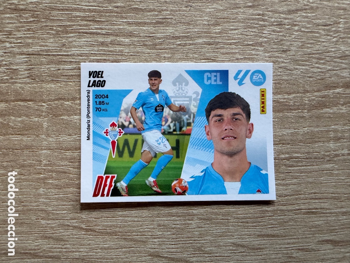 Cromos de f&uacute;tbol: YOEL LAGO N&ordm; 7B RC CELTA CROMO COLECCIONES ESTE LALIGA 2025 2026 25 26