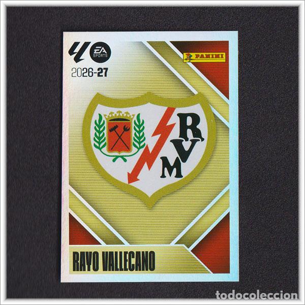 Cromos de f&uacute;tbol: LIGA ESTE 2026 2027 26 27 PANINI ESCUDO 1 RAYO VALLECANO COLECCI&Oacute;N ALBUM 1&ordf; EDICI&Oacute;N