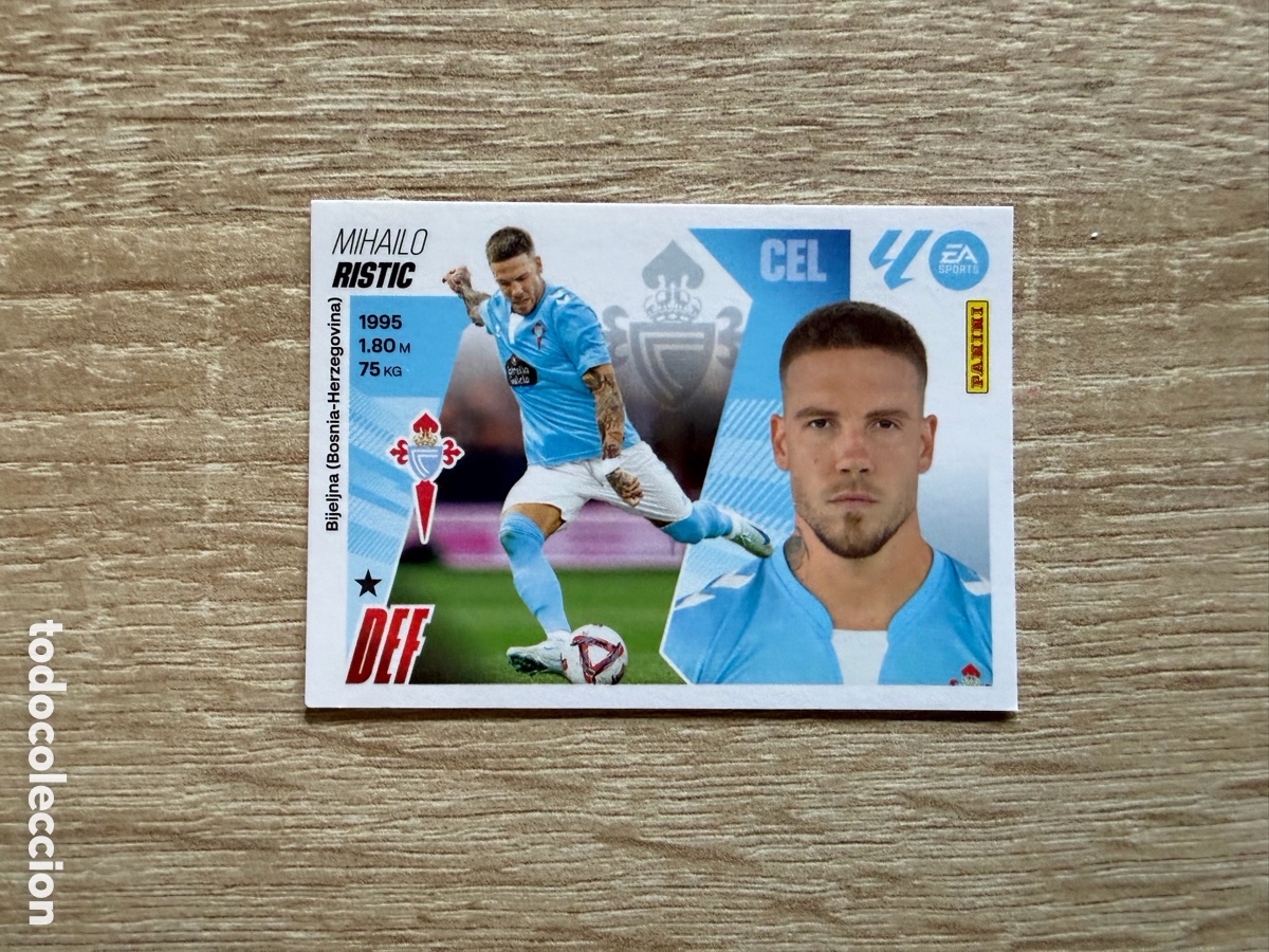 Cromos de f&uacute;tbol: RISTIC N&ordm; 10B RC CELTA CROMO COLECCIONES ESTE LALIGA 2025 2026 25 26