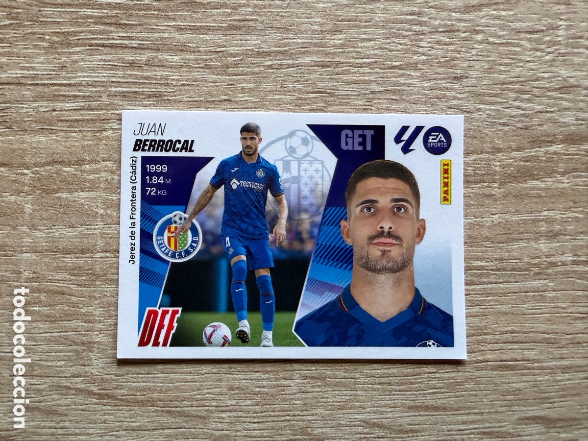 Football Stickers: BERROCAL N&ordm; 9B GETAFE CF CROMO COLECCIONES ESTE LALIGA 2025 2026 25 26