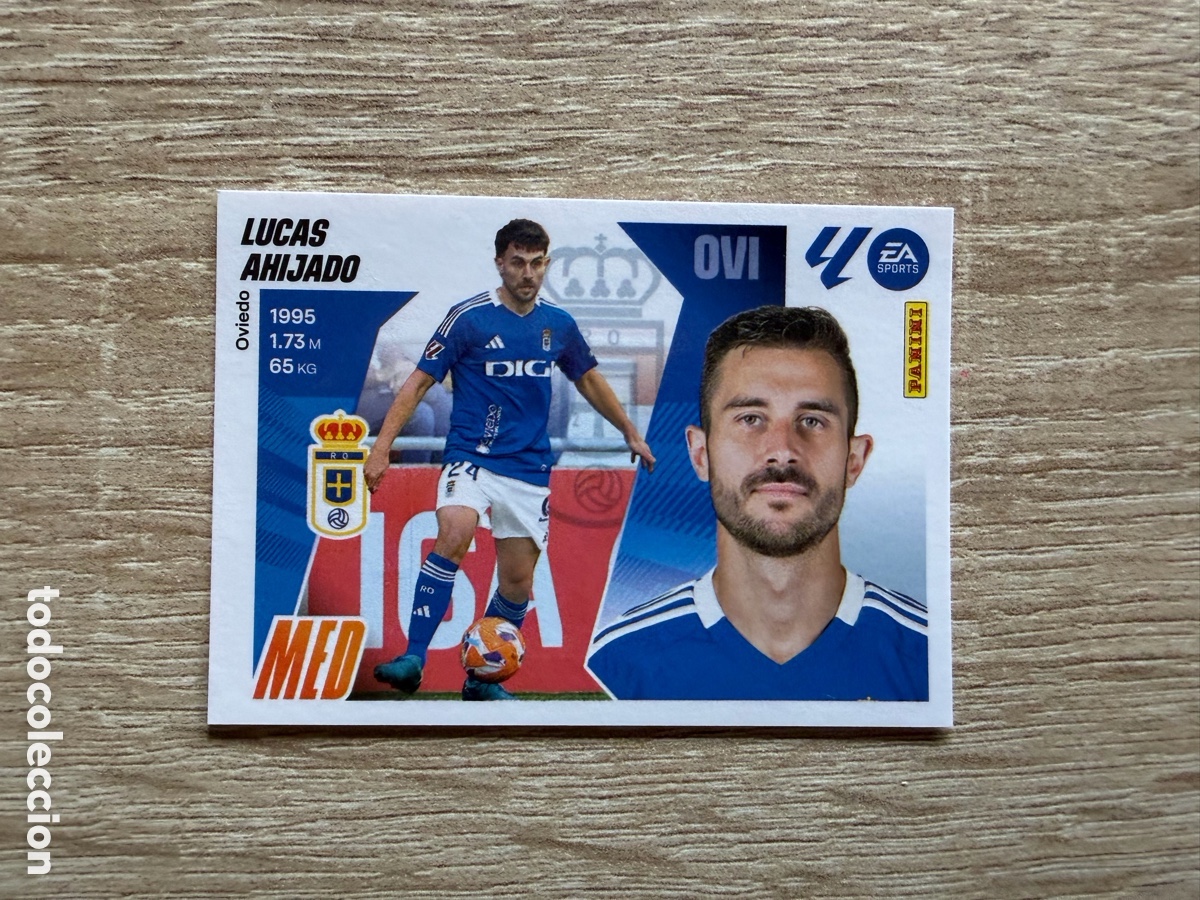 Cartes &agrave; collectionner de Football: LUCAS AHIJADO N&ordm; 16B REAL OVIEDO CROMO COLECCIONES ESTE LALIGA 2025 2026 25 26