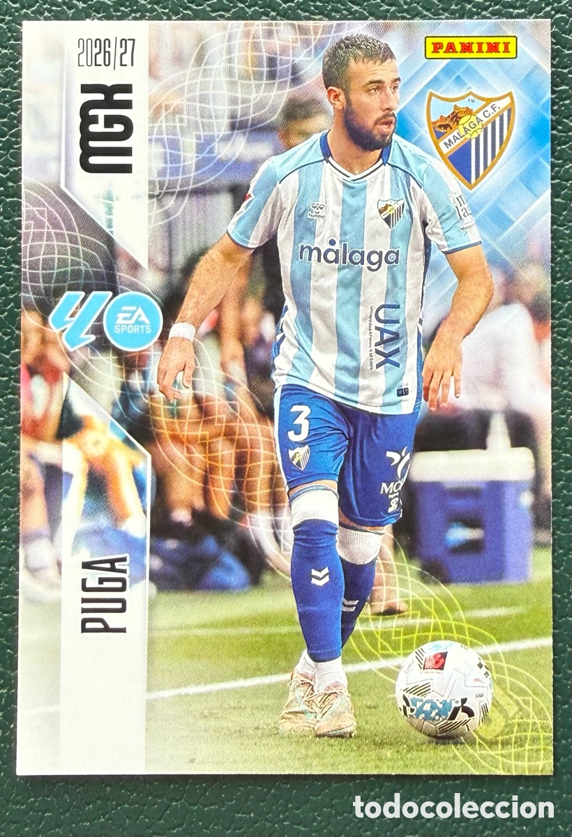 Fu&szlig;ball-Sticker: 238 PUGA MALAGA CF FICHAS ALBUM MEGACRACKS 2026 2027 MGK 26 27