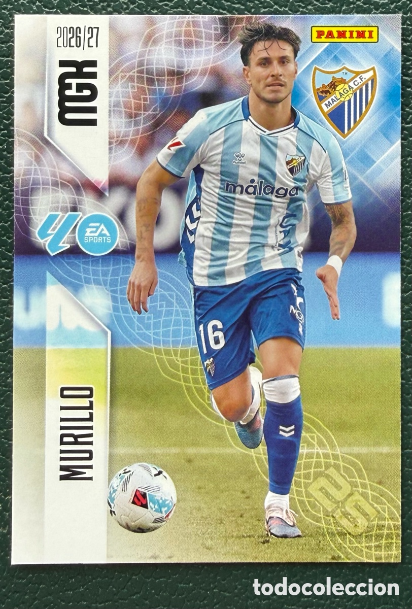 Cromos de Futebol: 239 MURILLO MALAGA CF FICHAS ALBUM MEGACRACKS 2026 2027 MGK 26 27