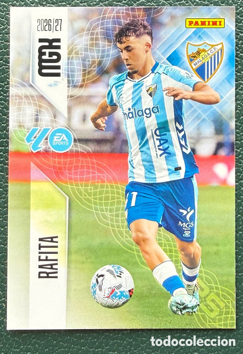 Fu&szlig;ball-Sticker: 242 RAFITA MALAGA CF FICHAS ALBUM MEGACRACKS 2026 2027 MGK 26 27