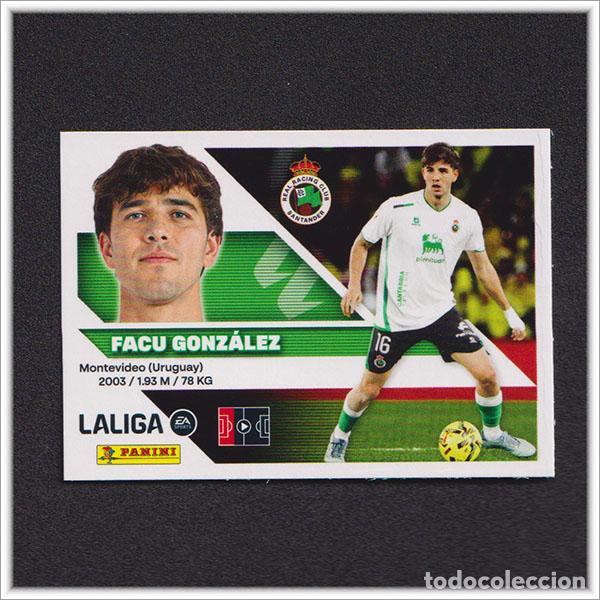 Cromos de Futebol: LIGA ESTE 2026 2027 26 27 PANINI FACU GONZALEZ 7 RACING SANTANDER COLECCI&Oacute;N ALBUM 1&ordf; EDICI&Oacute;N