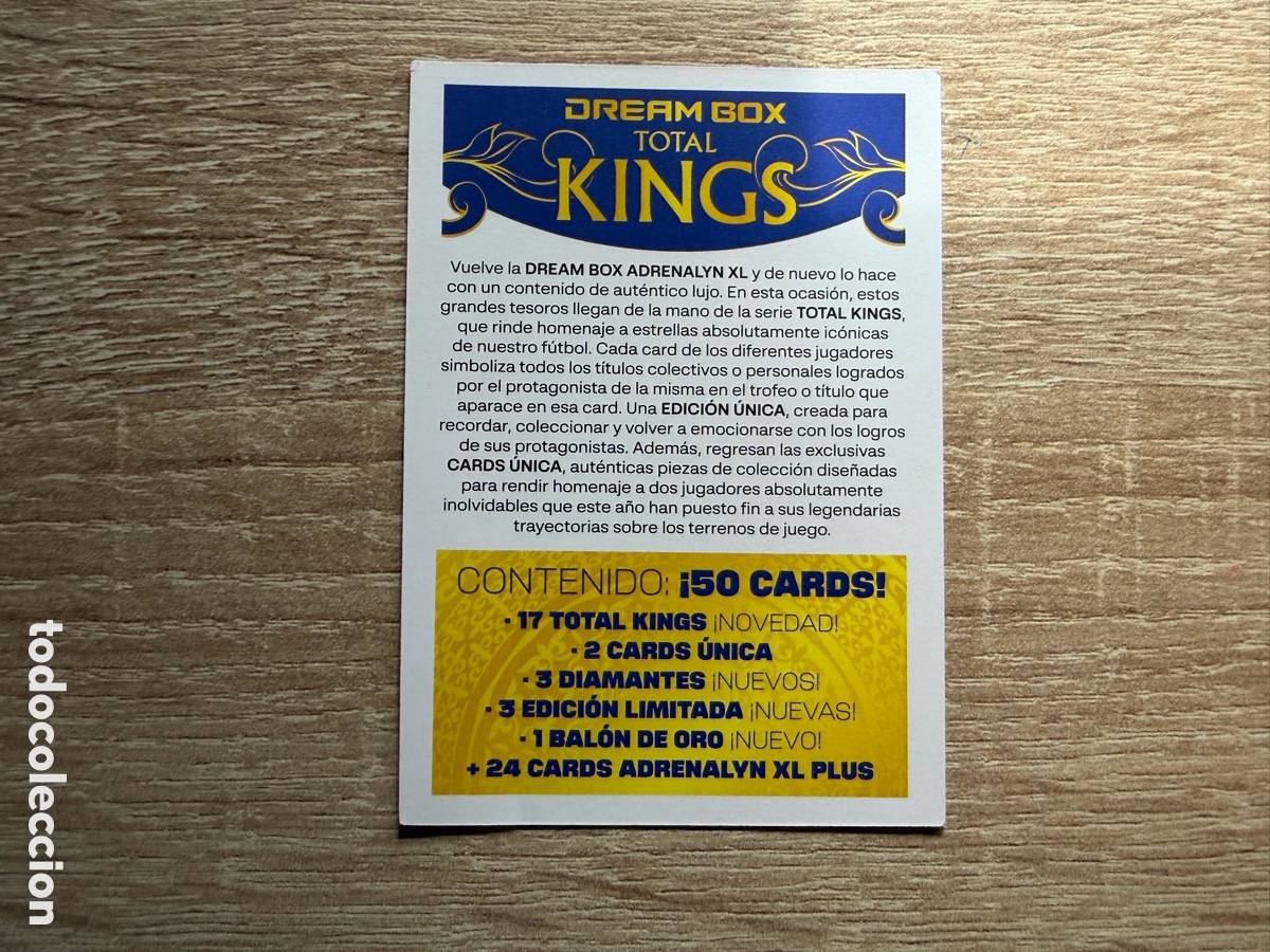 Cromos de Futebol: CHECKLIST CHECK LIST DREAM BOX TOTAL KINGS PANINI ADRENALYN XL 2025 2026 25 26
