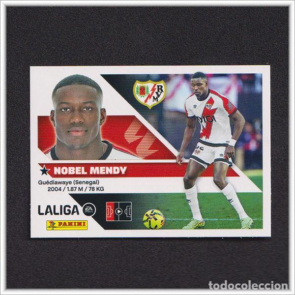 Cromos de f&uacute;tbol: LIGA ESTE 2026 2027 26 27 PANINI NOBEL MENDY 7 RAYO VALLECANO COLECCI&Oacute;N ALBUM 1&ordf; EDICI&Oacute;N