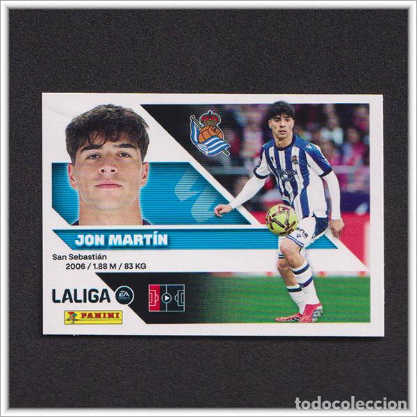 Cromos de f&uacute;tbol: LIGA ESTE 2026 2027 26 27 PANINI JON MART&Iacute;N 7 REAL SOCIEDAD COLECCI&Oacute;N ALBUM 1&ordf; EDICI&Oacute;N