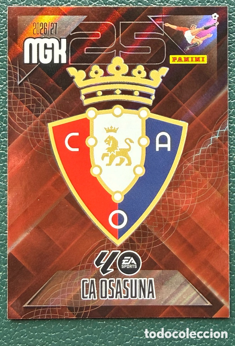Fu&szlig;ball-Sticker: 253 ESCUDO CA OSASUNA FICHAS ALBUM MEGACRACKS 2026 2027 MGK 26 27