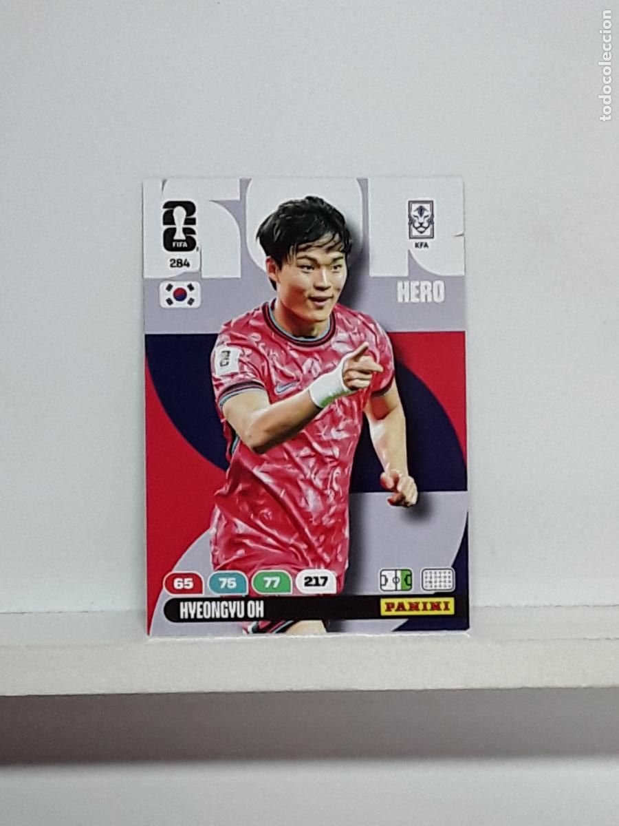 Cromos de f&uacute;tbol: ADRENALYN MUNDIAL 2026 WORLD CUP 26 ALBUM PANINI N 284 KOREA COREA HYEONGYU OH