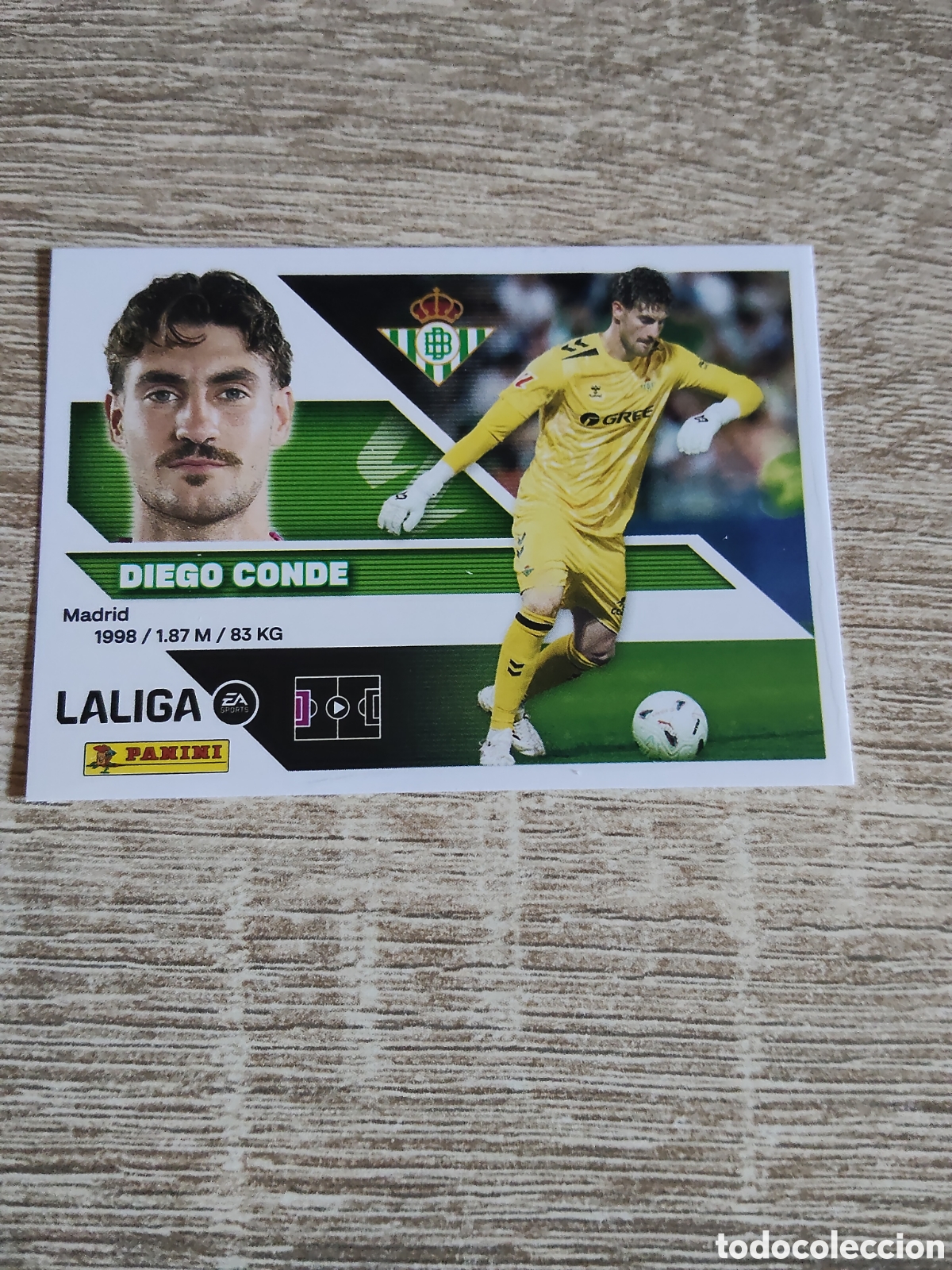 Cromos de f&uacute;tbol: Diego Conde coloca Real Betis liga 2026 2027 26 27 ediciones este