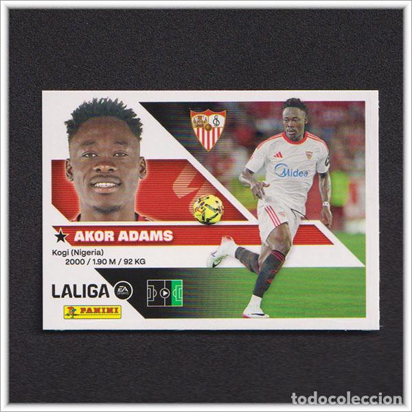 Cromos de f&uacute;tbol: LIGA ESTE 2026 2027 26 27 PANINI AKOR ADAMS 19 SEVILLA COLECCI&Oacute;N ALBUM 1&ordf; EDICI&Oacute;N