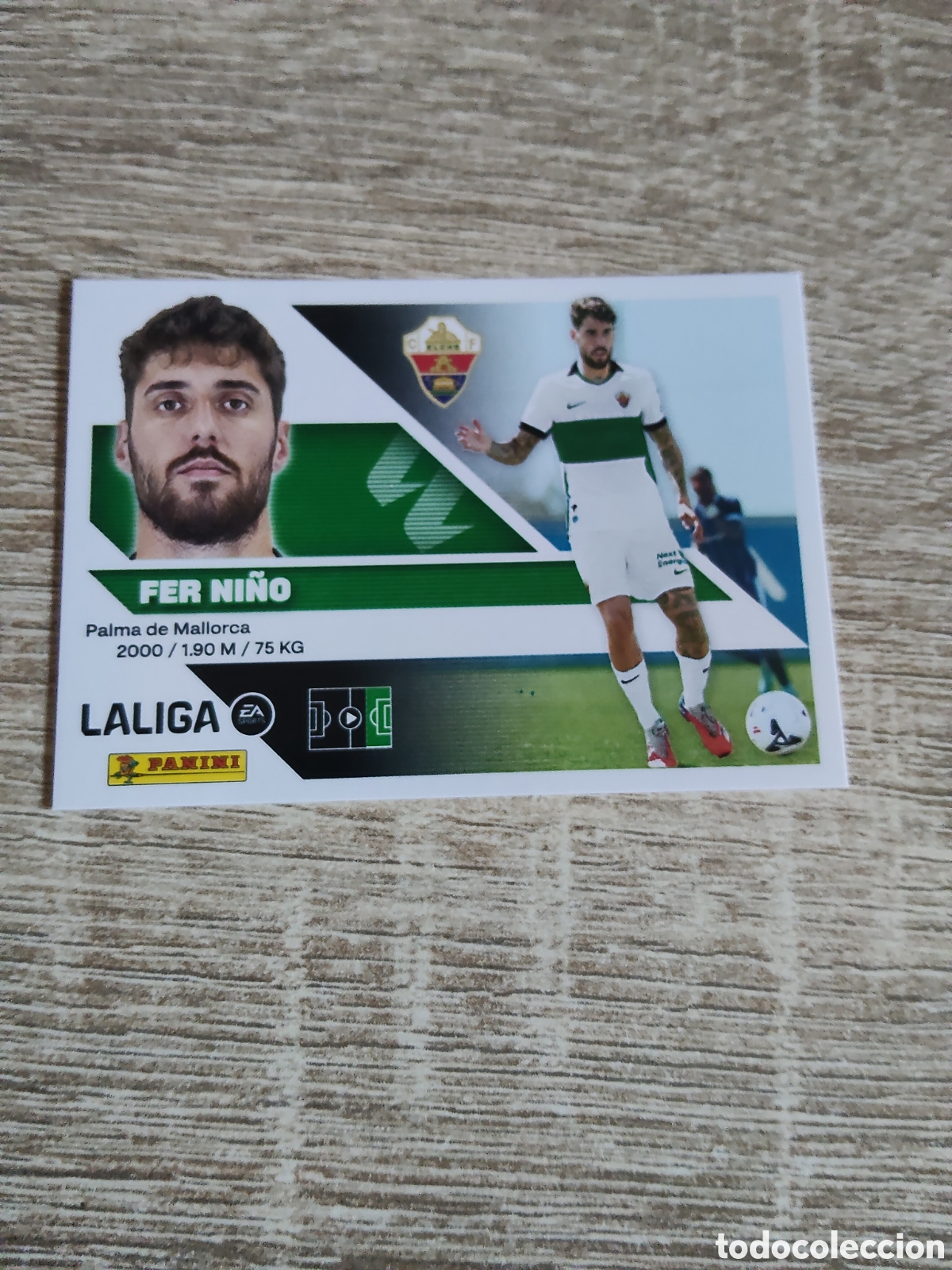 Cromos de f&uacute;tbol: Fer Ni&ntilde;o fichaje 15 Elche liga 2026 2027 26 27 ediciones este