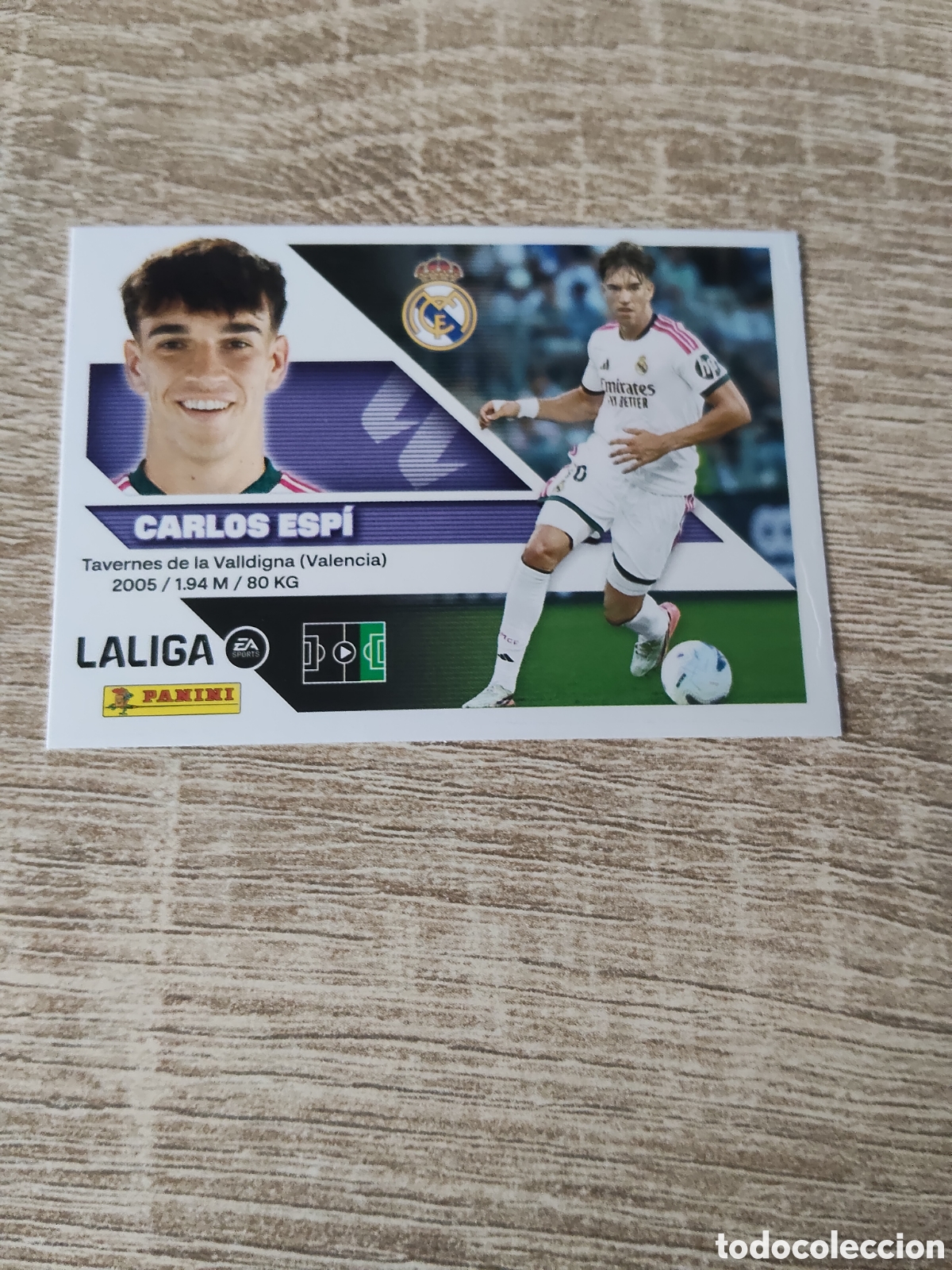 Cromos de f&uacute;tbol: Carlos Espi coloca Real Madrid liga 2026 2027 26 27 ediciones este