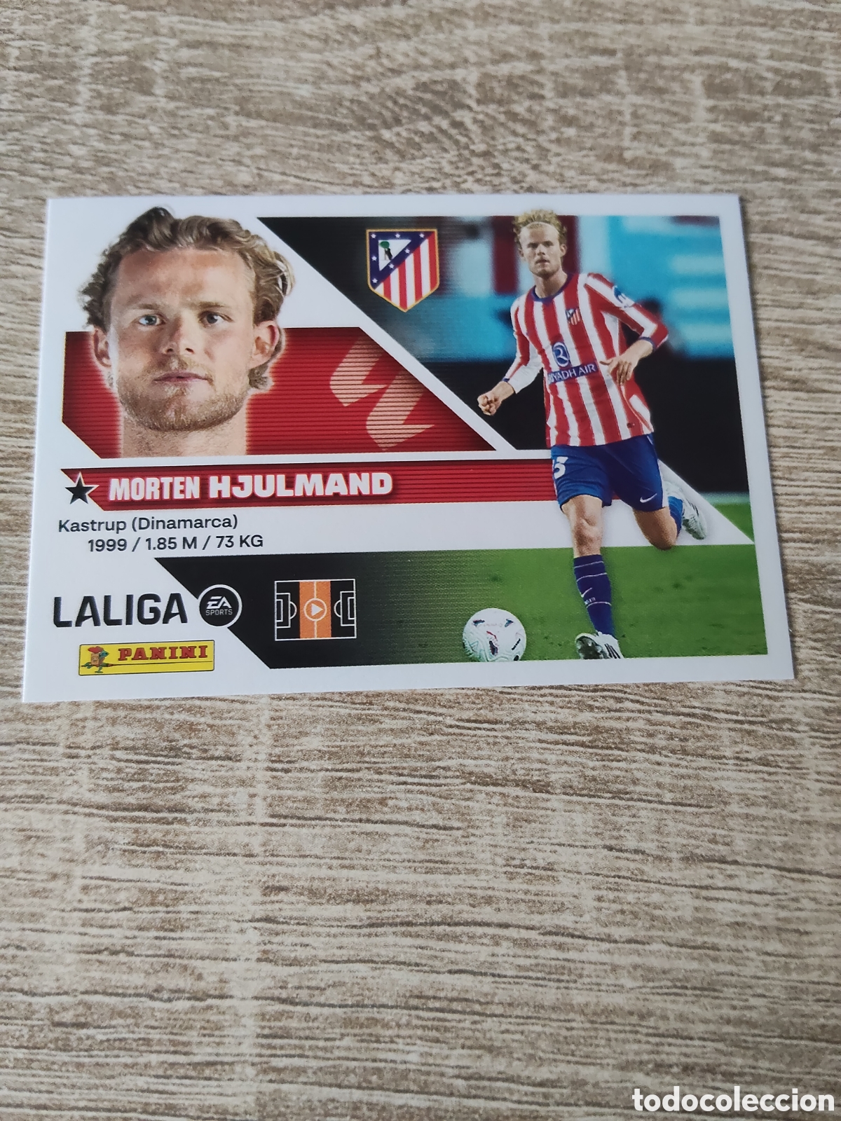Cromos de f&uacute;tbol: Hjulmand fichaje 5 Atl&eacute;tico de Madrid liga 2026 2027 26 27 ediciones este