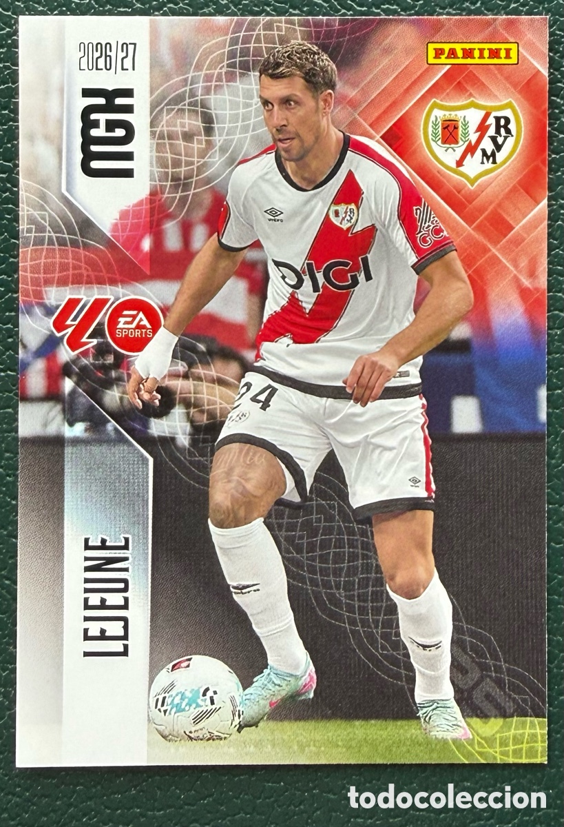 Cromos de f&uacute;tbol: 294 LEJEUNE RAYO VALLECANO FICHAS ALBUM MEGACRACKS 2026 2027 MGK 26 27