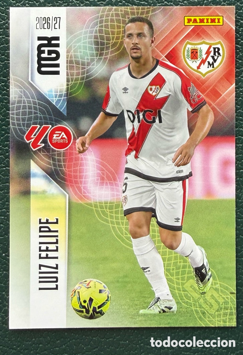 Cromos de f&uacute;tbol: 296 LUIZ FELIPE RAYO VALLECANO FICHAS ALBUM MEGACRACKS 2026 2027 MGK 26 27