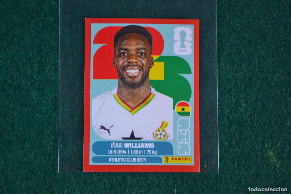 Football Stickers: PANINI FIFA WORLD CUP 2026 - GHA15 I&Ntilde;AKI WILLIAMS (GHANA / ATHLETIC BILBAO) VERSION USA BORDE ROJO