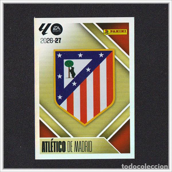 Cromos de f&uacute;tbol: LIGA ESTE 2026 2027 26 27 PANINI ESCUDO 1 ATL&Eacute;TICO MADRID COLECCI&Oacute;N ALBUM 1&ordf; EDICI&Oacute;N