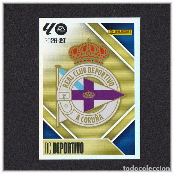 Cromos de f&uacute;tbol: LIGA ESTE 2026 2027 26 27 PANINI ESCUDO 1 DEPORTIVO CORU&Ntilde;A COLECCI&Oacute;N ALBUM 1&ordf; EDICI&Oacute;N