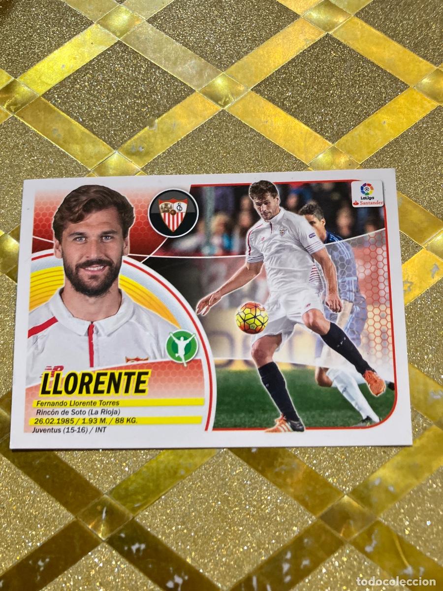 Figurine di Calcio: CROMO DE FUTBOL LLORENTE SEVILLA NUMERO 15 LIGA ESTE 2016 2017 PANINI