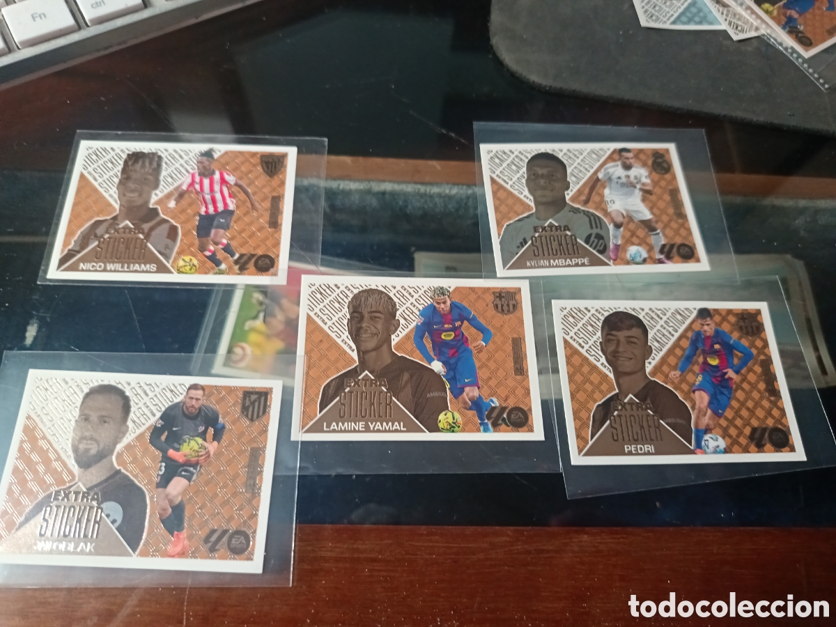 Cromos de f&uacute;tbol: Liga este 2027 extra sticker bronce 5 cromos