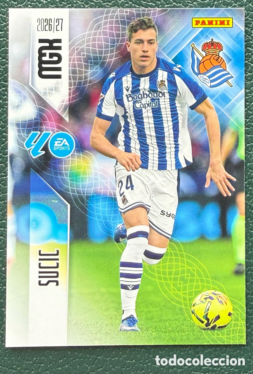 Fu&szlig;ball-Sticker: 320 SUCIC REAL SOCIEDAD FICHAS ALBUM MEGACRACKS 2026 2027 MGK 26 27