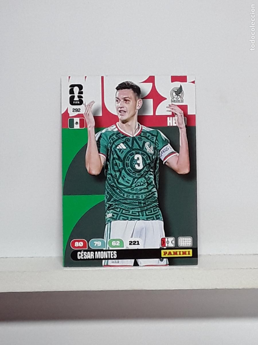 Cromos de f&uacute;tbol: ADRENALYN MUNDIAL 2026 WORLD CUP 26 ALBUM PANINI N 292 MEXICO CESAR MONTES