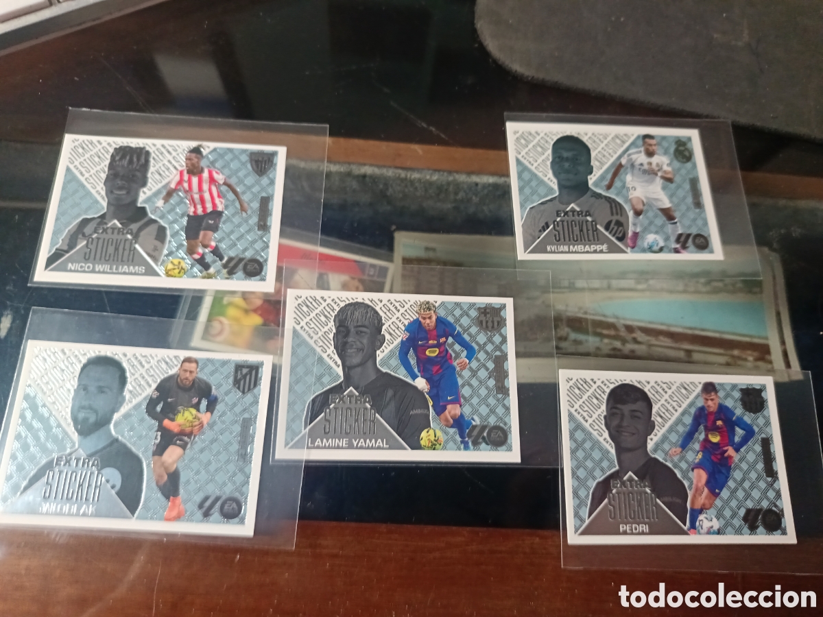 Cromos de f&uacute;tbol: Liga este 2027 extra sticker Plata 5 cromos
