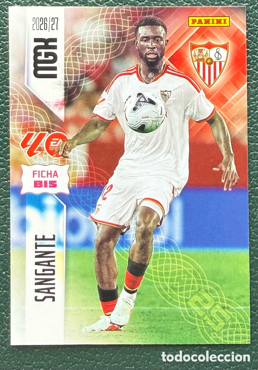 Figurine di Calcio: 331 BIS SANGANTE SEVILLA FC FICHAS ALBUM MEGACRACKS 2026 2027 MGK 26 27