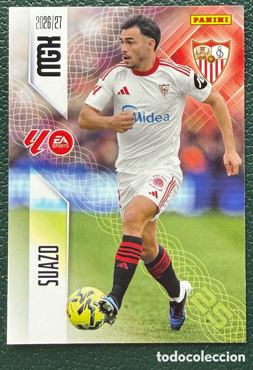 Football Stickers: 333 SUAZO SEVILLA FC FICHAS ALBUM MEGACRACKS 2026 2027 MGK 26 27