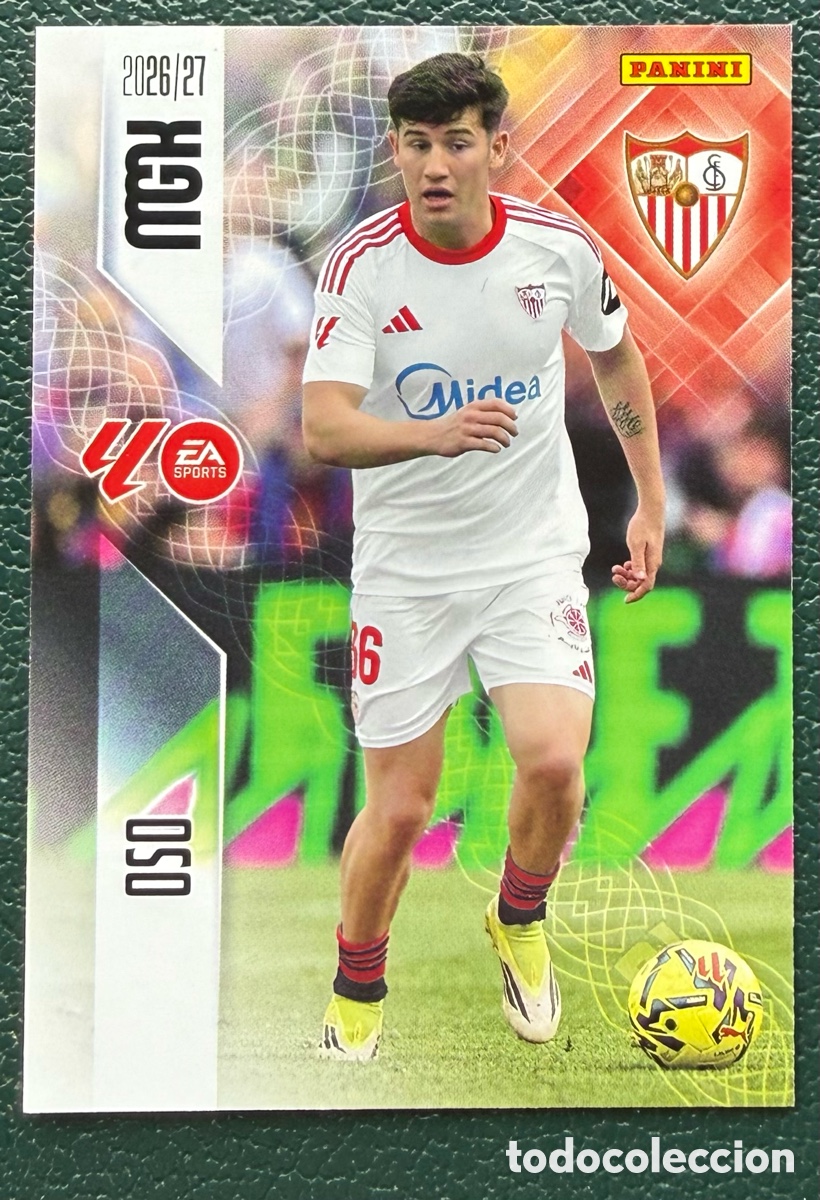 Football Stickers: 334 OSO SEVILLA FC FICHAS ALBUM MEGACRACKS 2026 2027 MGK 26 27
