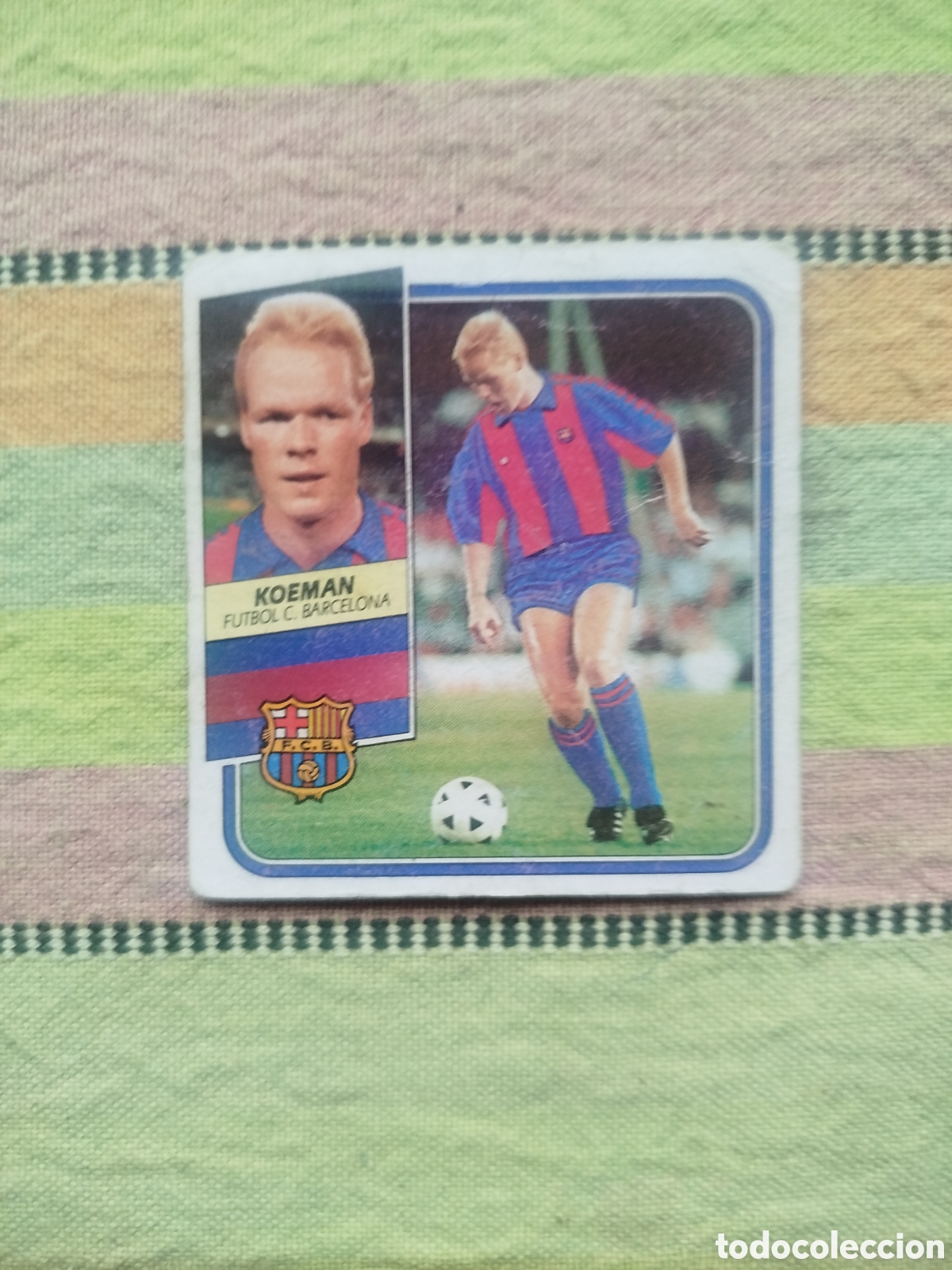 Cartes &agrave; collectionner de Football: KOEMAN BARCELONA ROOKIE SIN PEGAR LIGA ESTE 89-90