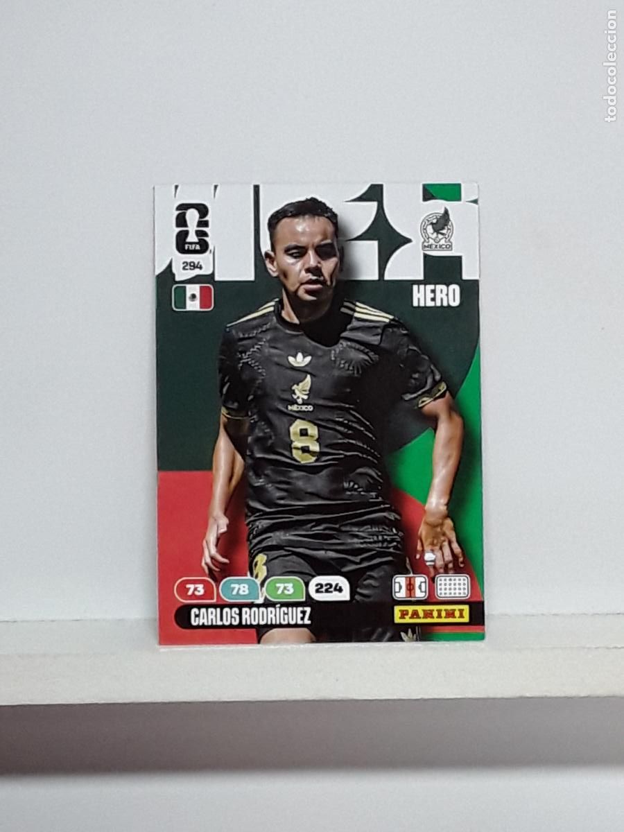 Cromos de f&uacute;tbol: ADRENALYN MUNDIAL 2026 WORLD CUP 26 ALBUM PANINI N 294 MEXICO CARLOS RODRIGUEZ