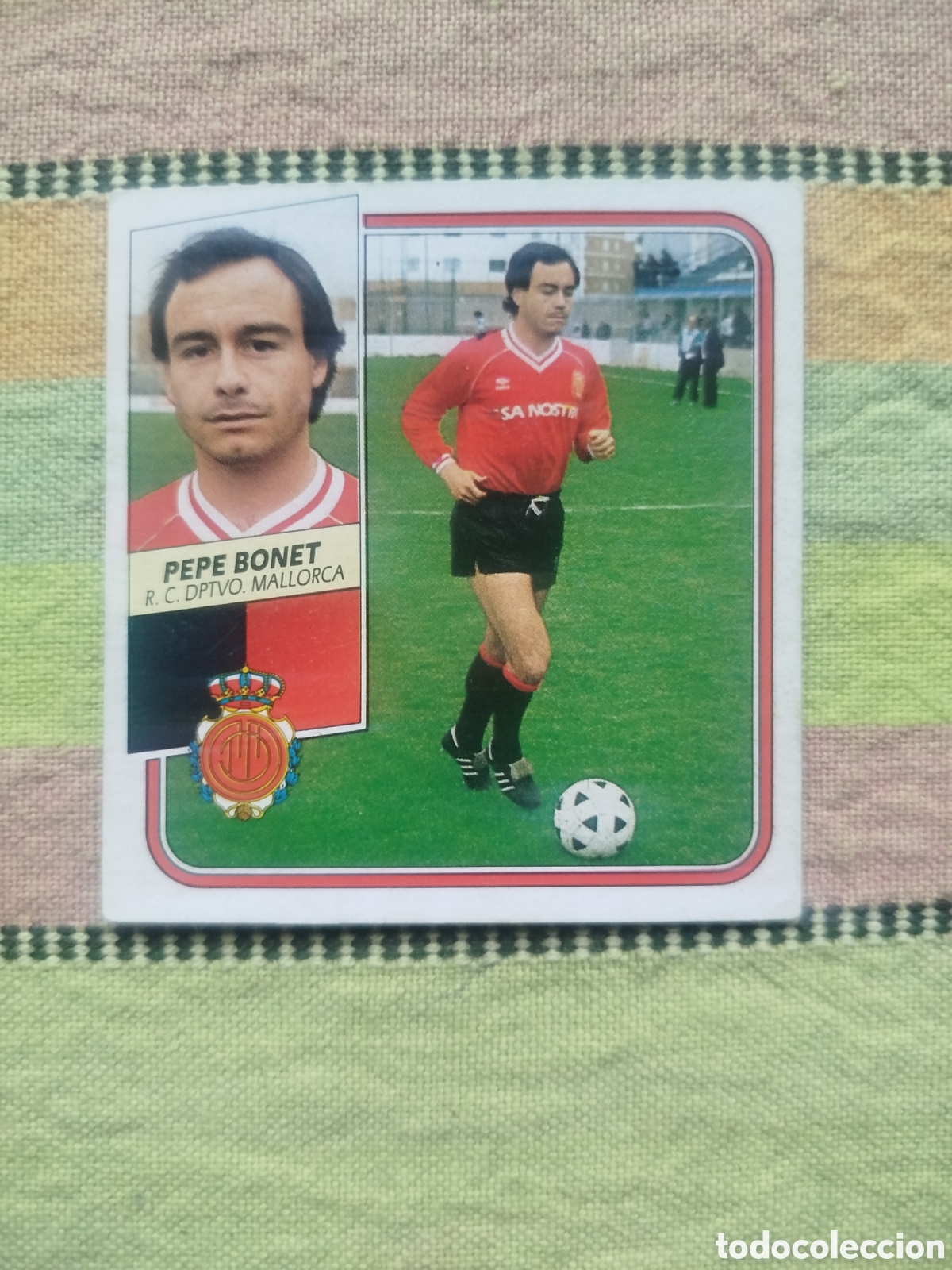 Cromos de f&uacute;tbol: PEPE BONET BAJA MALLORCA SIN PEGAR LIGA ESTE 89-90