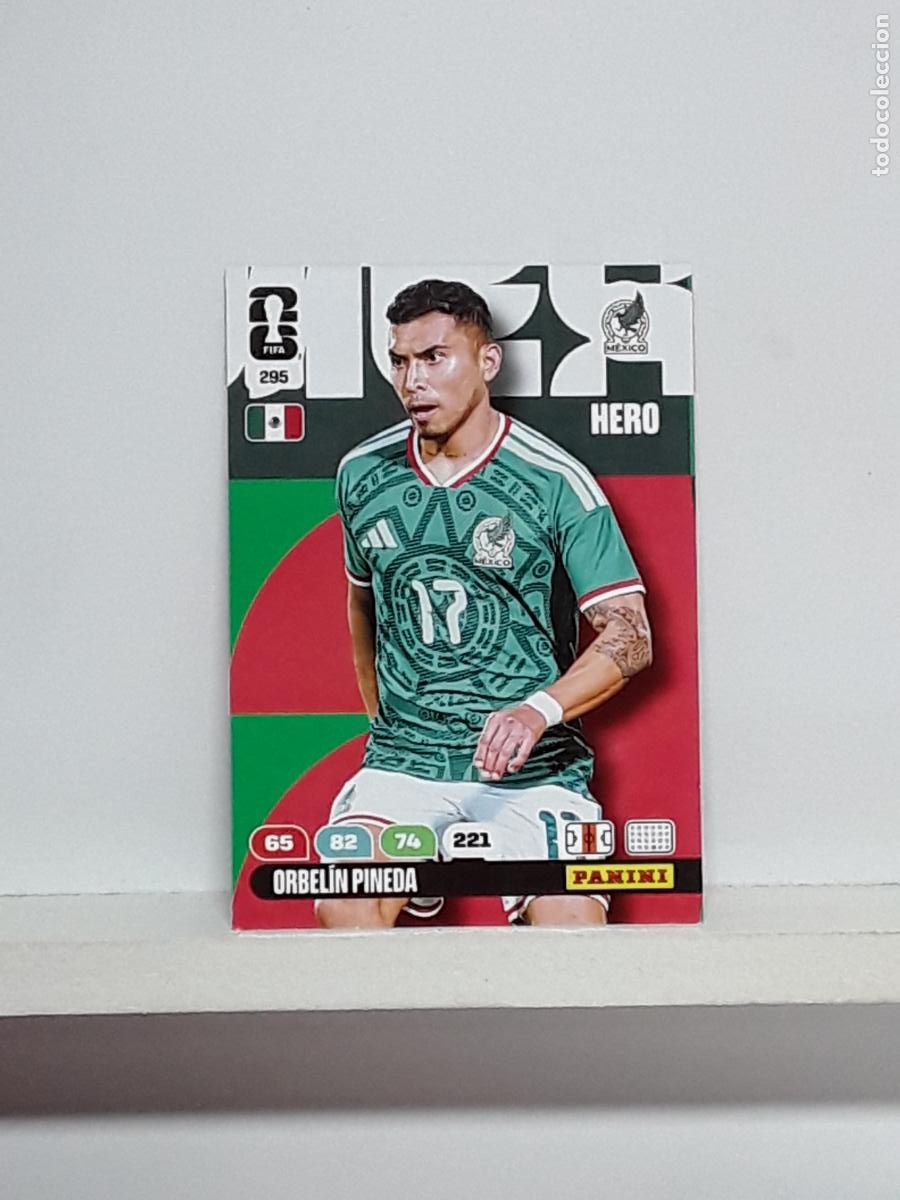 Cromos de f&uacute;tbol: ADRENALYN MUNDIAL 2026 WORLD CUP 26 ALBUM PANINI N 295 MEXICO ORBELIN PINEDA