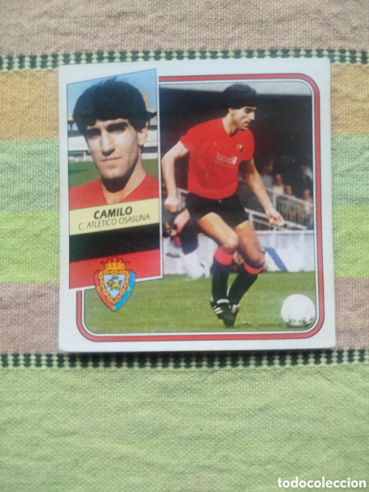 Cromos de f&uacute;tbol: FICHAJE 5 CAMILO VERSION SIN PEGAR LIGA ESTE 89-90