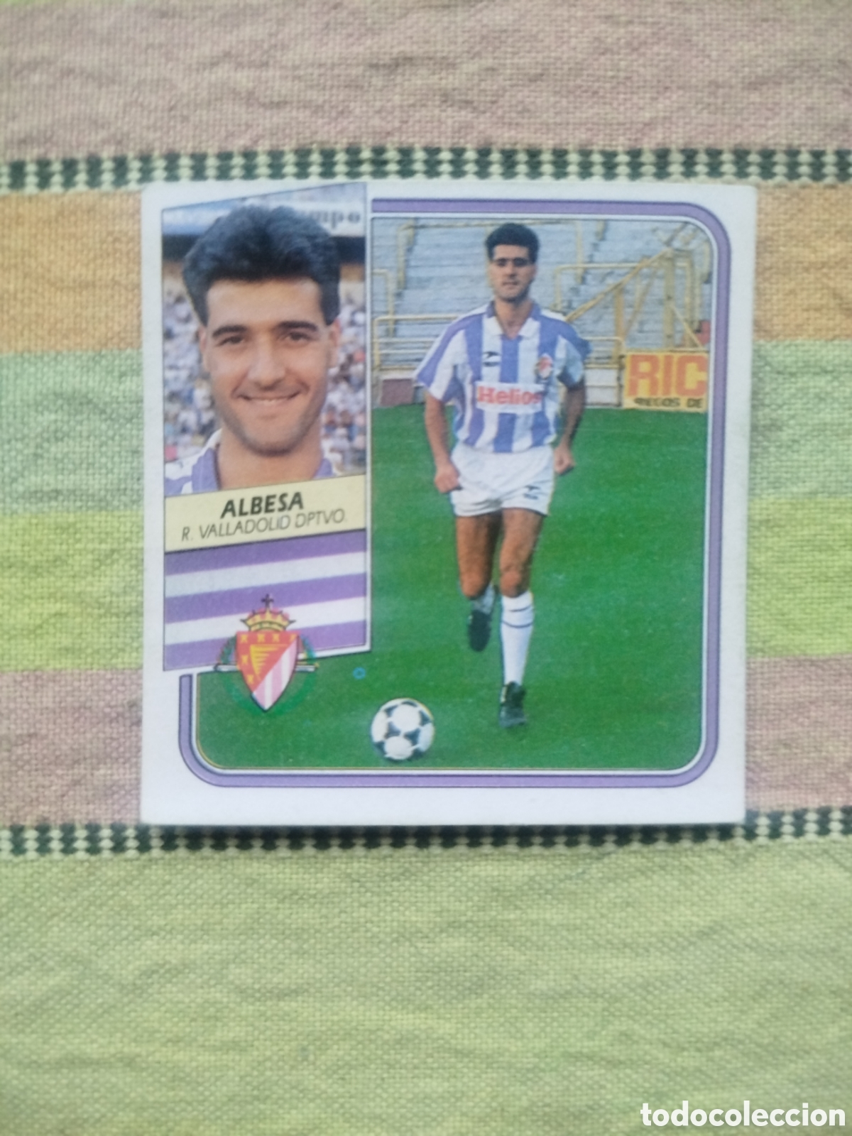 Cromos de f&uacute;tbol: ALBESA VALLADOLID BAJA SIN PEGAR LIGA ESTE 89-90