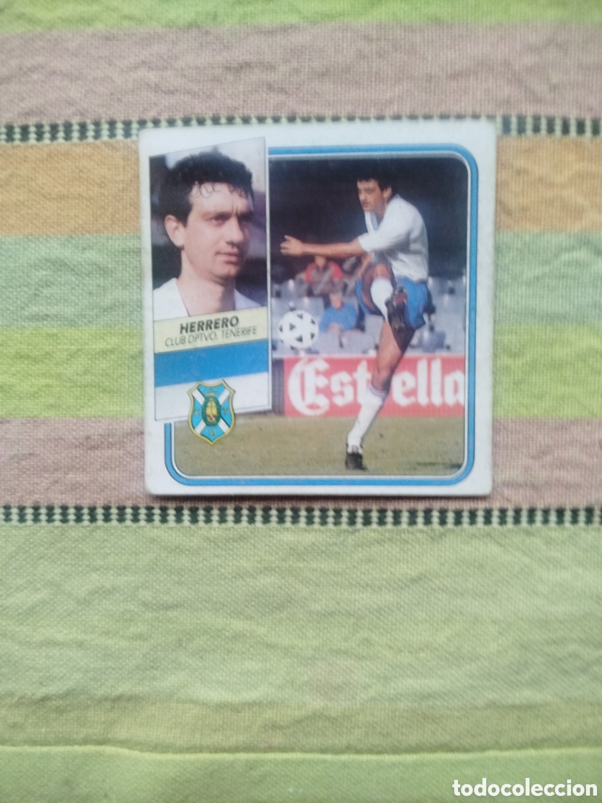 Cromos de f&uacute;tbol: HERRERO BAJA DIFICIL TENERIFE SIN PEGAR LIGA ESTE 89-90
