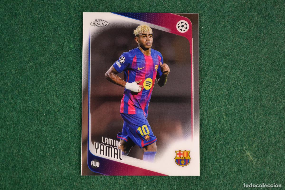Cromos de f&uacute;tbol: TOPPS CHROME UEFA CLUB COMPETITIONS 2025-26 - 10 LAMINE YAMAL (FC BARCELONA)