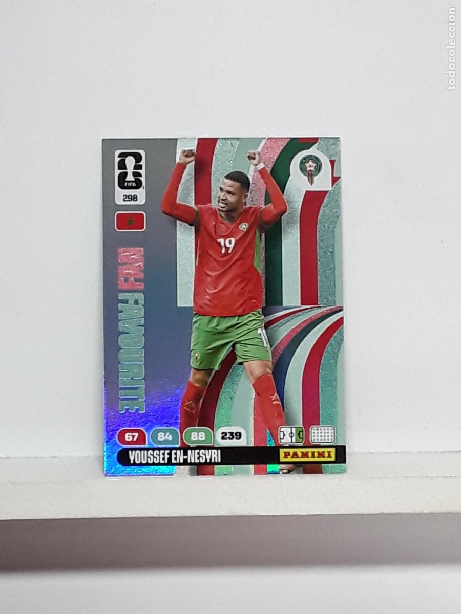 Cromos de f&uacute;tbol: ADRENALYN MUNDIAL 2026 WORLD CUP 26 ALBUM PANINI N 298 MARRUECOS YOUSSEF EN-NESYRI