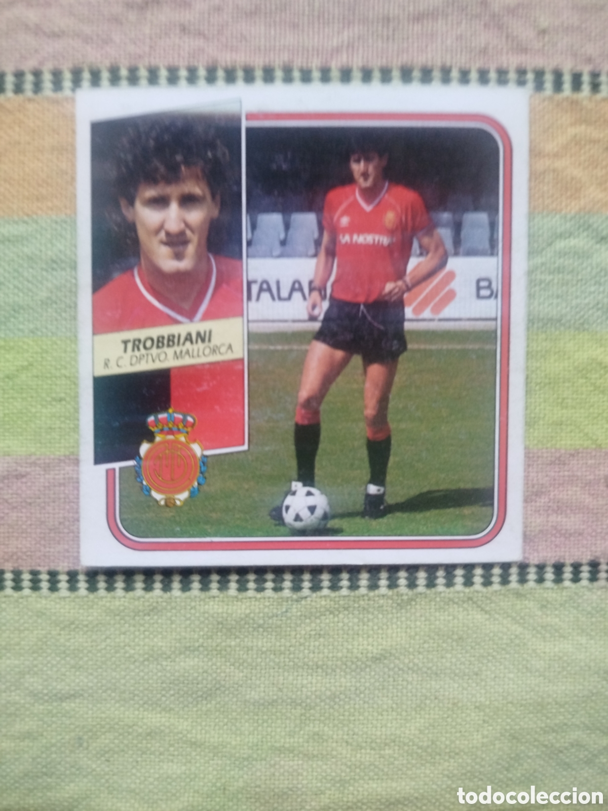 Cromos de f&uacute;tbol: TROBBIANI BAJA DIFICIL MALLORCA SIN PEGAR LIGA ESTE 89-90
