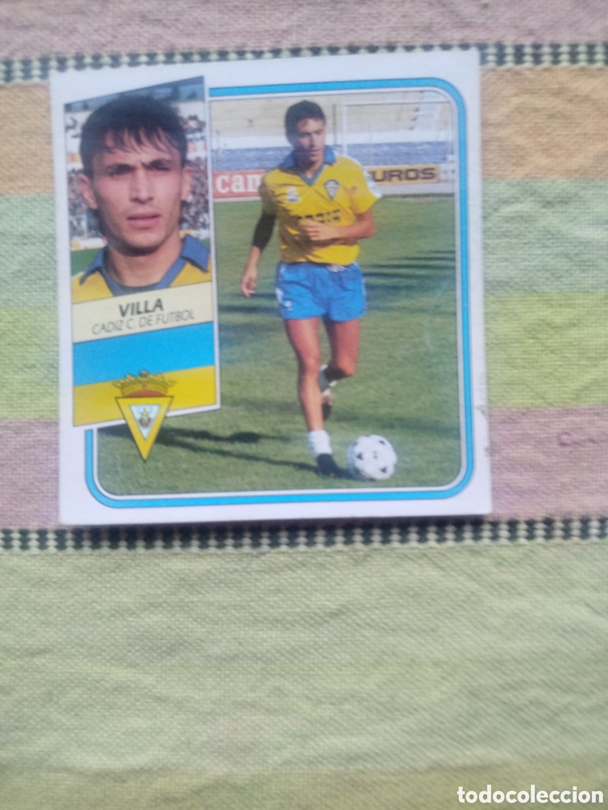 Cromos de f&uacute;tbol: VILLA BAJA CADIZ SIN PEGAR LIGA ESTE 89-90